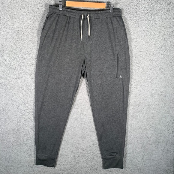 Vuori Sunday Jogger Pant Mens XL Charcoal‎ Heather Performance Stretch Knit EUC